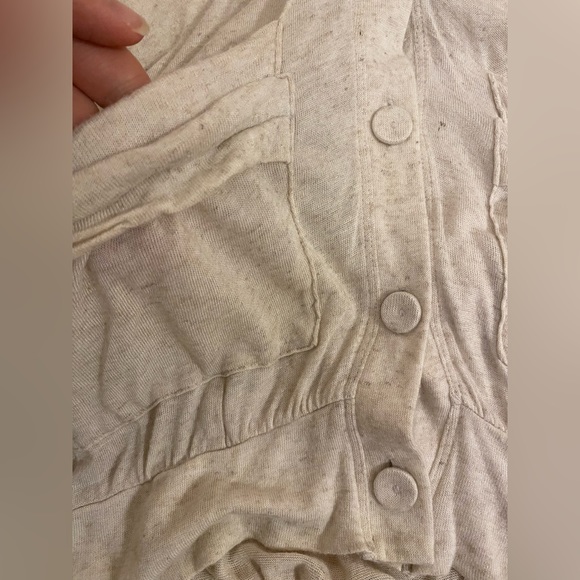 PILCRO and the LETTERPRESS Anthropologie Linen Cardigan Openback Size S - Picture 3 of 9